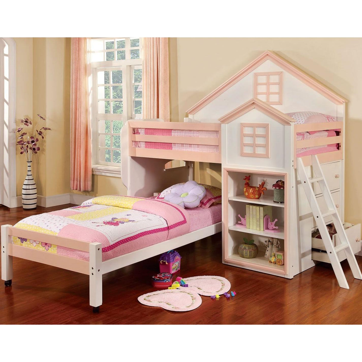 Furniture of America Kids Beds Loft Bed CM-BK131-PW-BED IMAGE 1