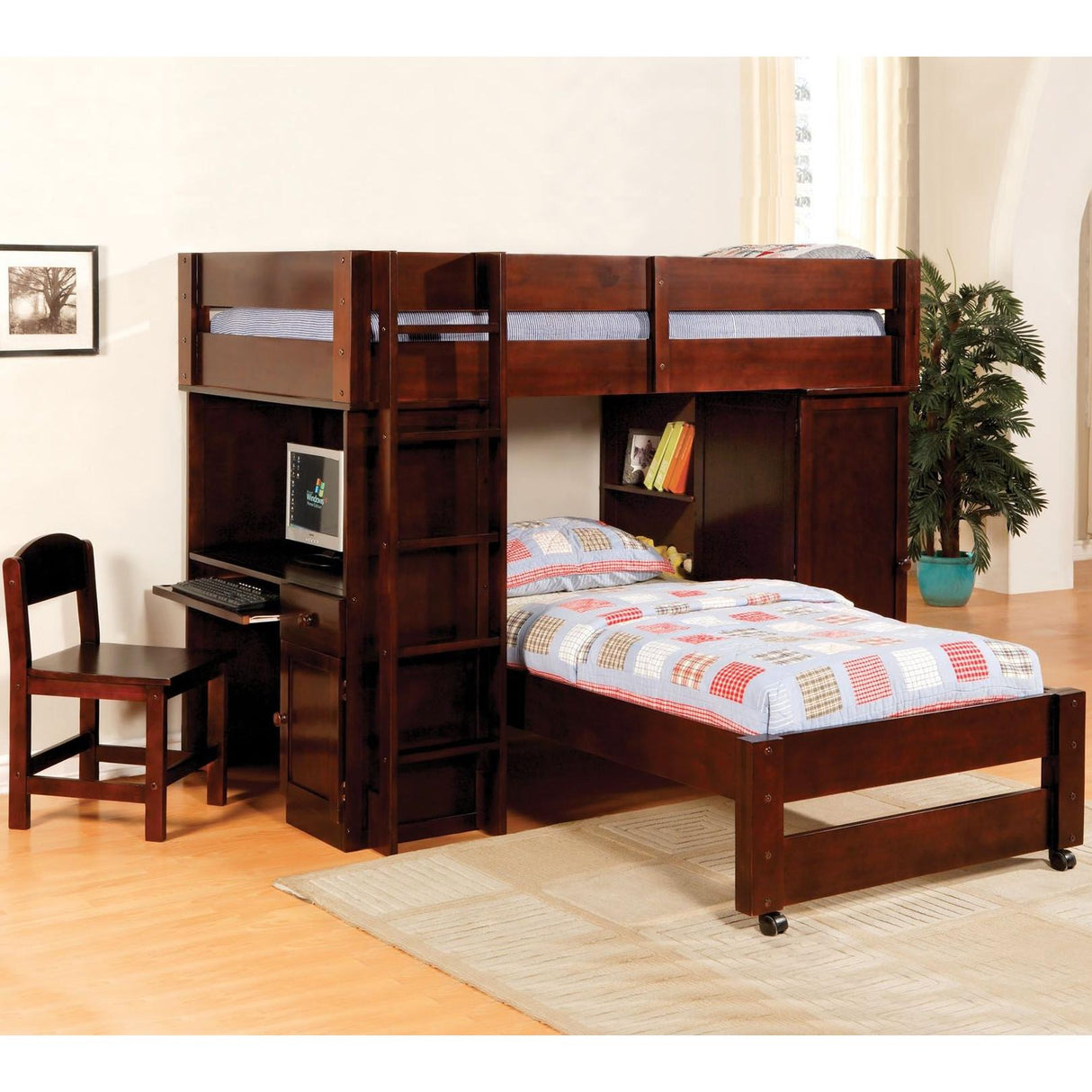 Furniture of America Kids Beds Loft Bed CM-BK529-EXP-SET IMAGE 1