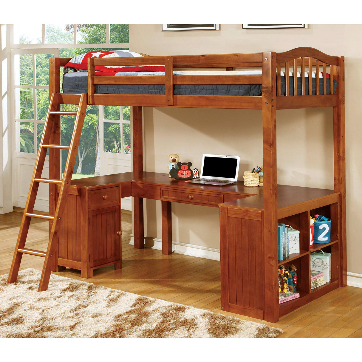 Furniture of America Kids Beds Loft Bed CM-BK265A-BED IMAGE 1