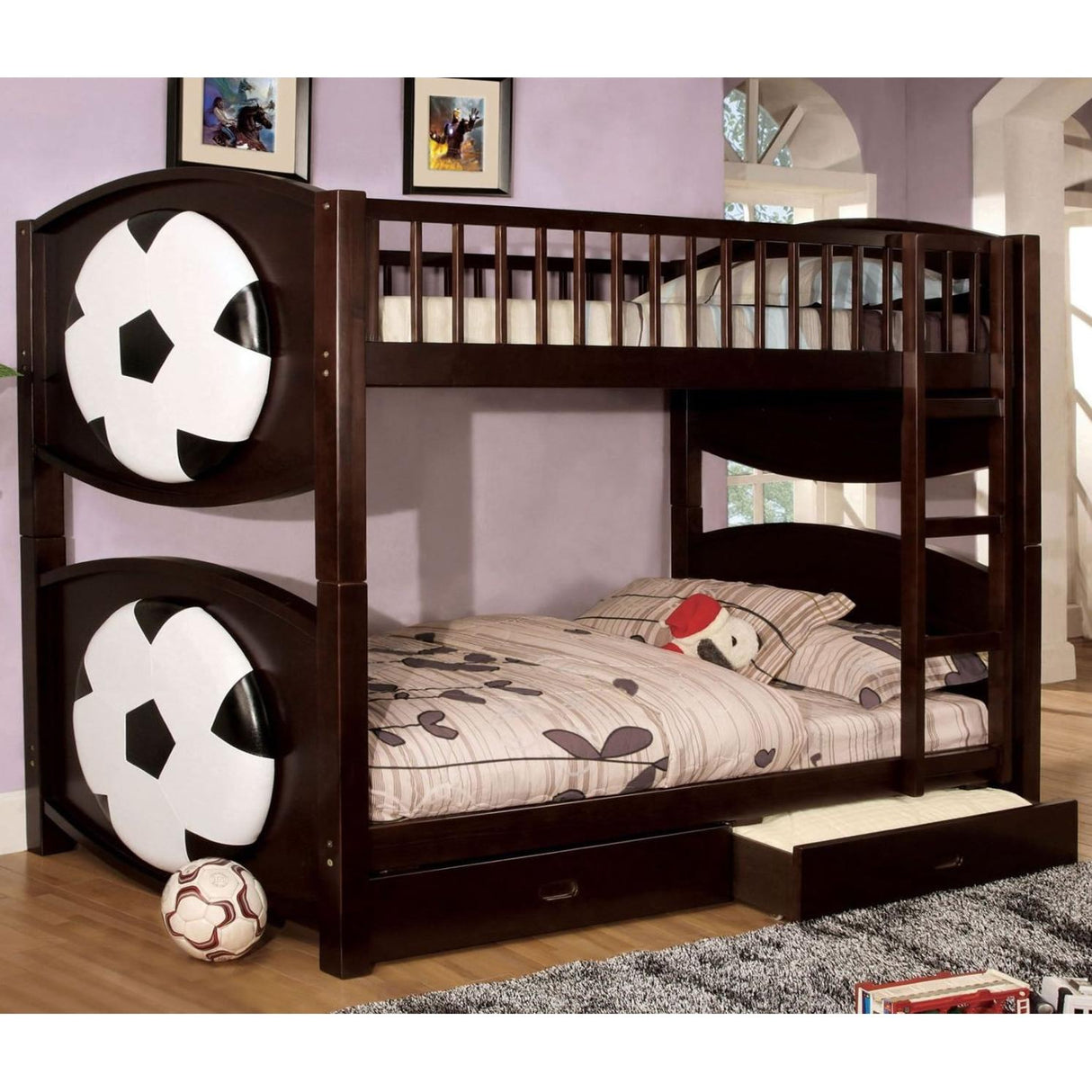 Furniture of America Kids Beds Bunk Bed CM-BK065-SCCR-T-BED IMAGE 1