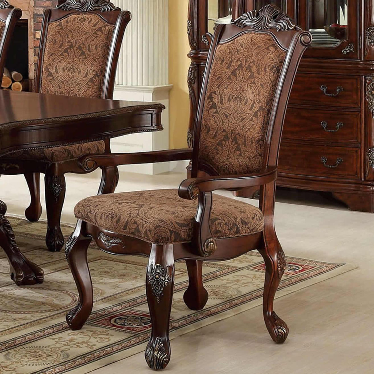 Furniture of America Cromwell Arm Chair CM3103AC-2PK IMAGE 1