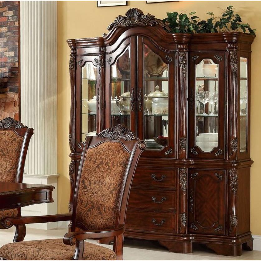 Furniture of America Cromwell 2 pc China Cabinet CM3103HB IMAGE 1