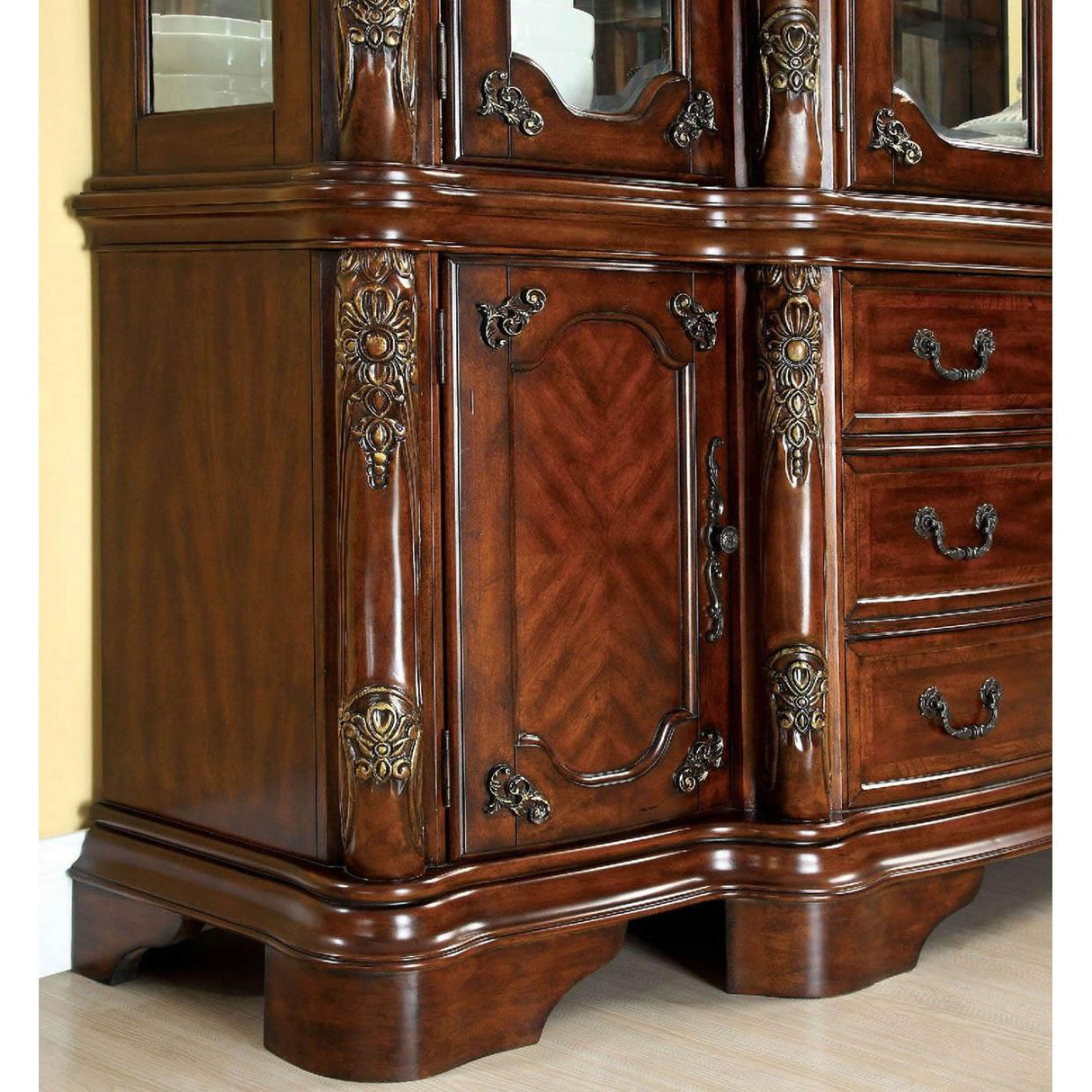 Furniture of America Cromwell 2 pc China Cabinet CM3103HB IMAGE 3