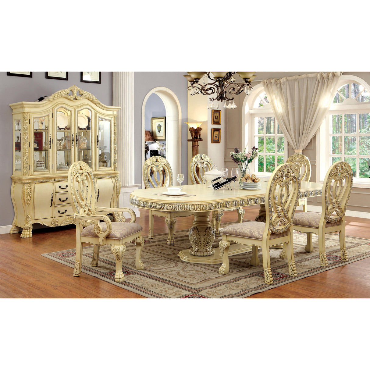 Furniture of America Wyndmere Arm Chair CM3186WH-AC-2PK IMAGE 4