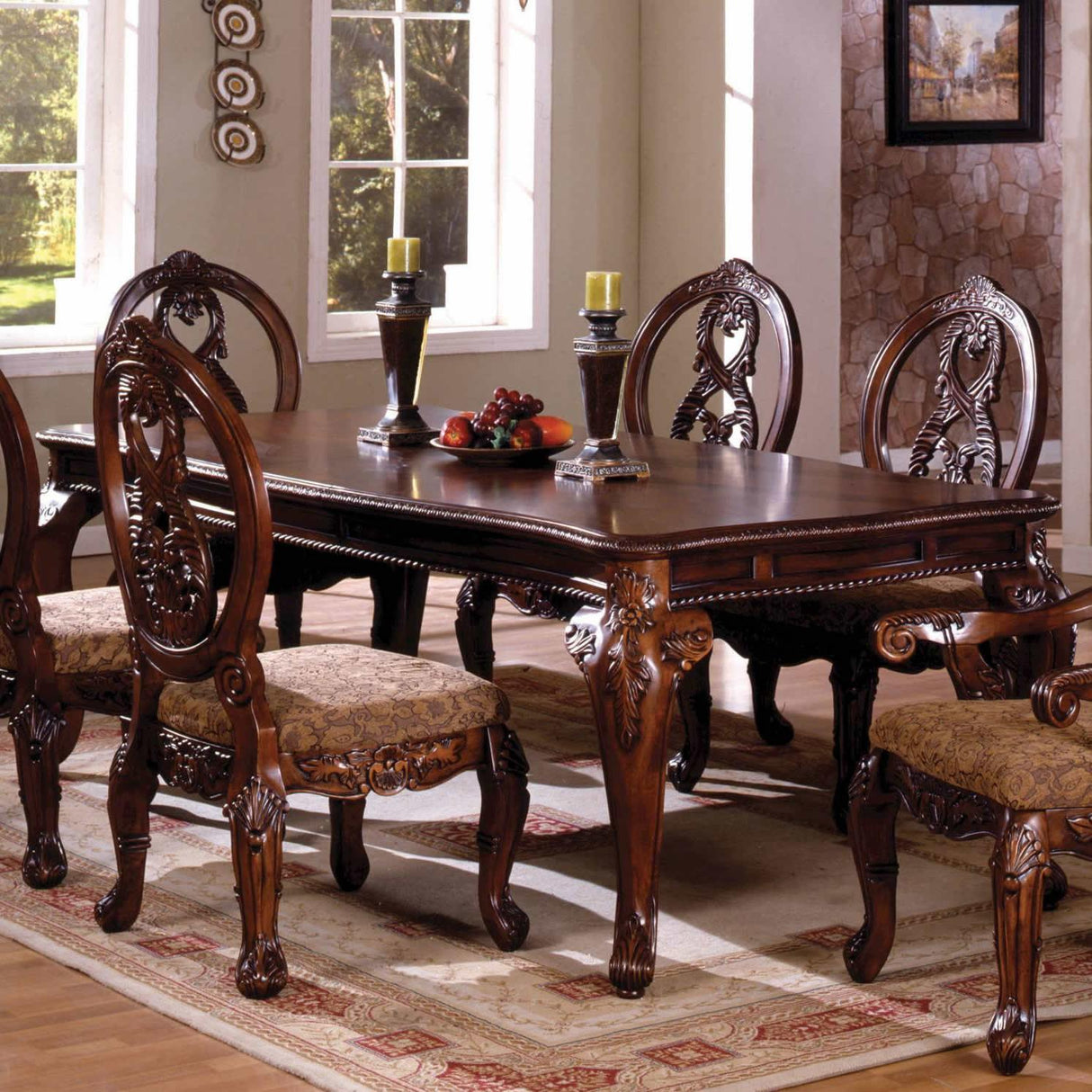 Furniture of America Tuscany II Dining Table CM3845CH-T-TABLE IMAGE 2