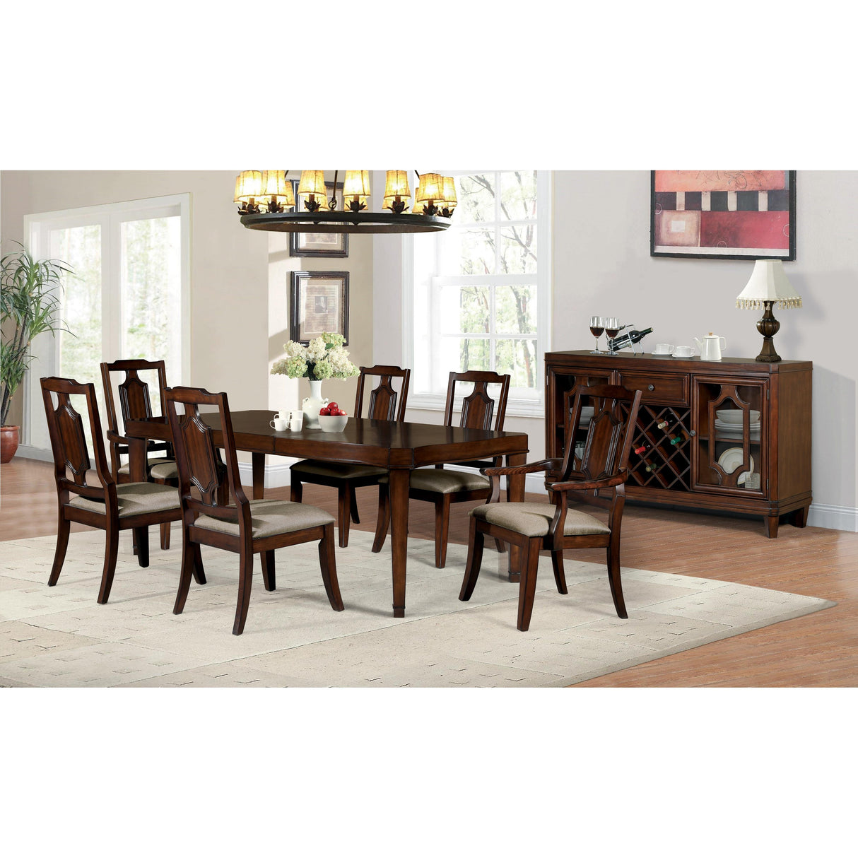 Furniture of America Stevensville Dining Table CM3875T IMAGE 6