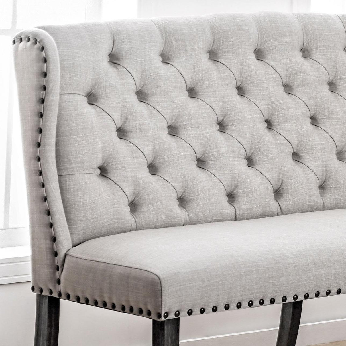Furniture of America Sania Bench CM3324BK-BNL IMAGE 3