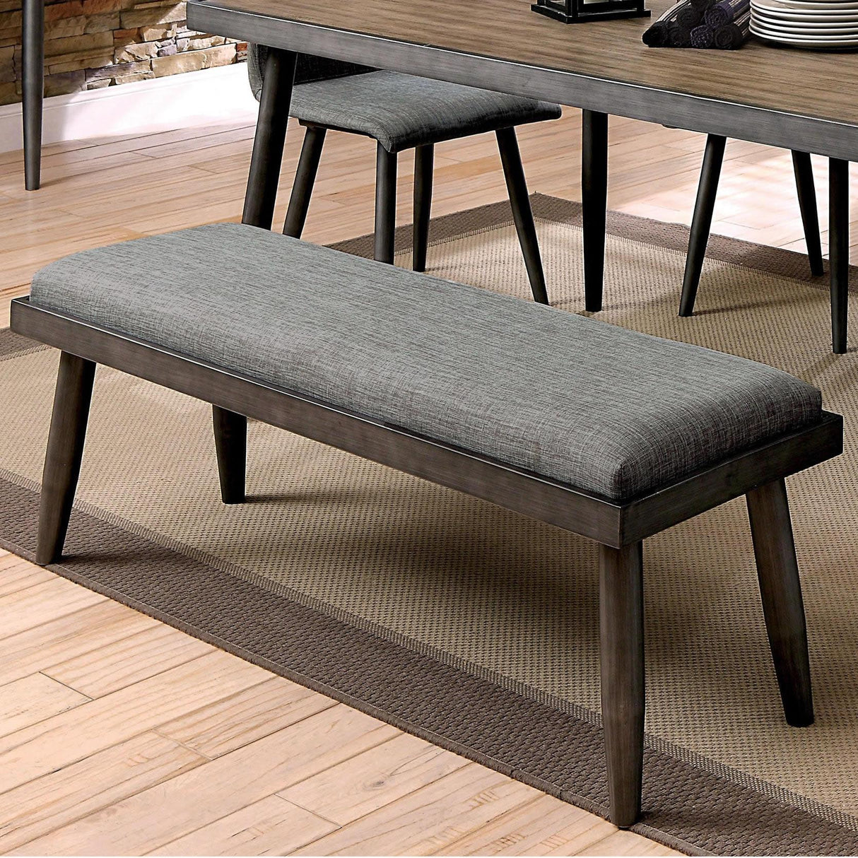 Furniture of America Vilhelm Bench CM3360BN IMAGE 2