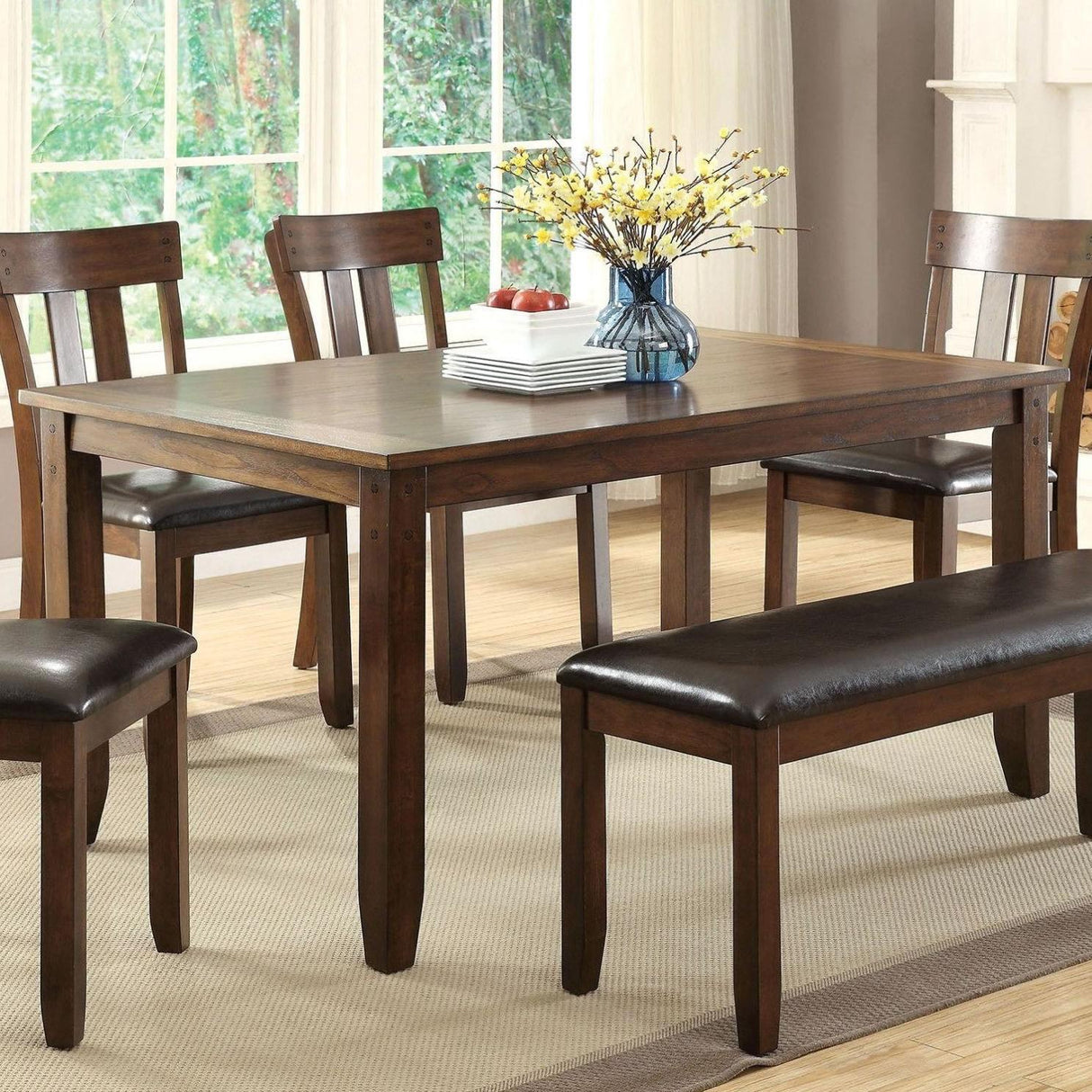 Furniture of America Brockton I Dining Table CM3355T IMAGE 3