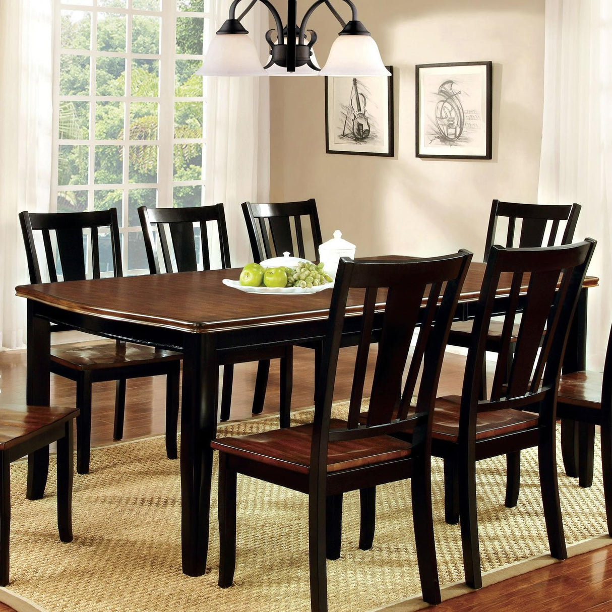 Furniture of America Dover Dining Table CM3326BC-T IMAGE 1