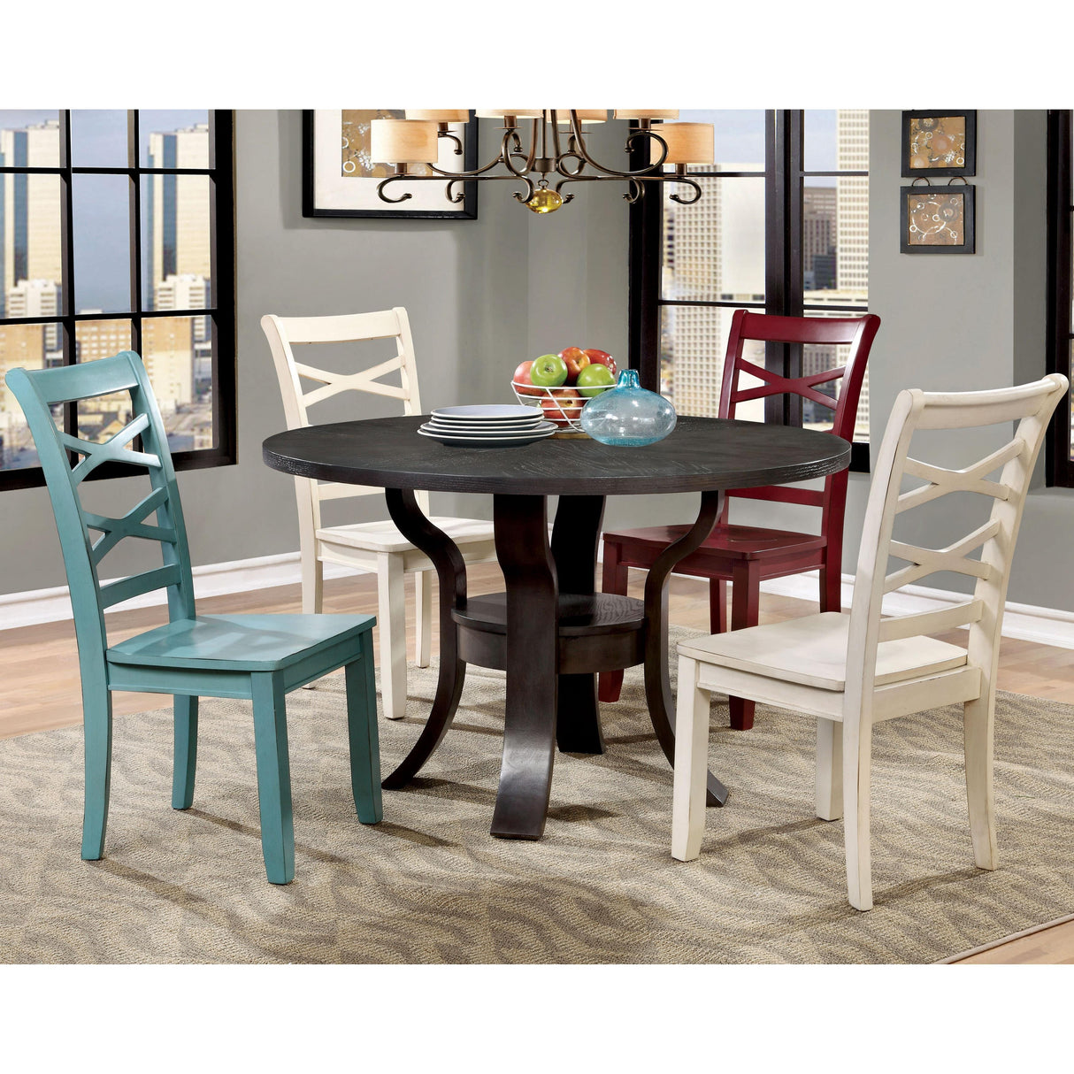 Furniture of America Giselle Dining Chair CM3528WH-SC-2PK IMAGE 4