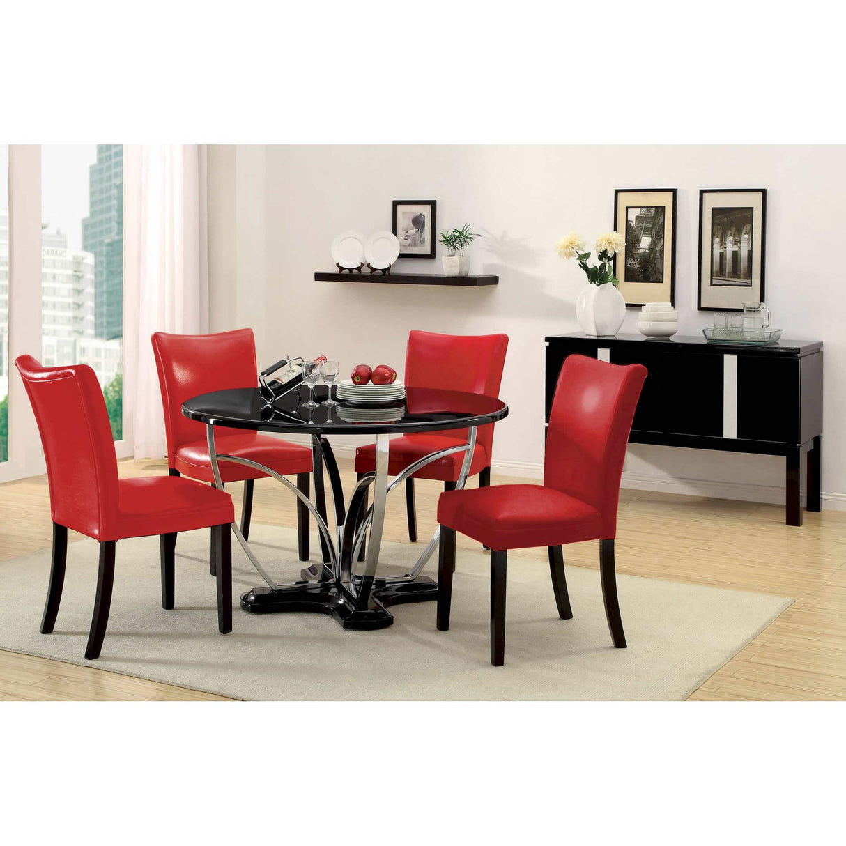 Furniture of America Belliz Dining Chair CM3176RD-SC-2PK IMAGE 5