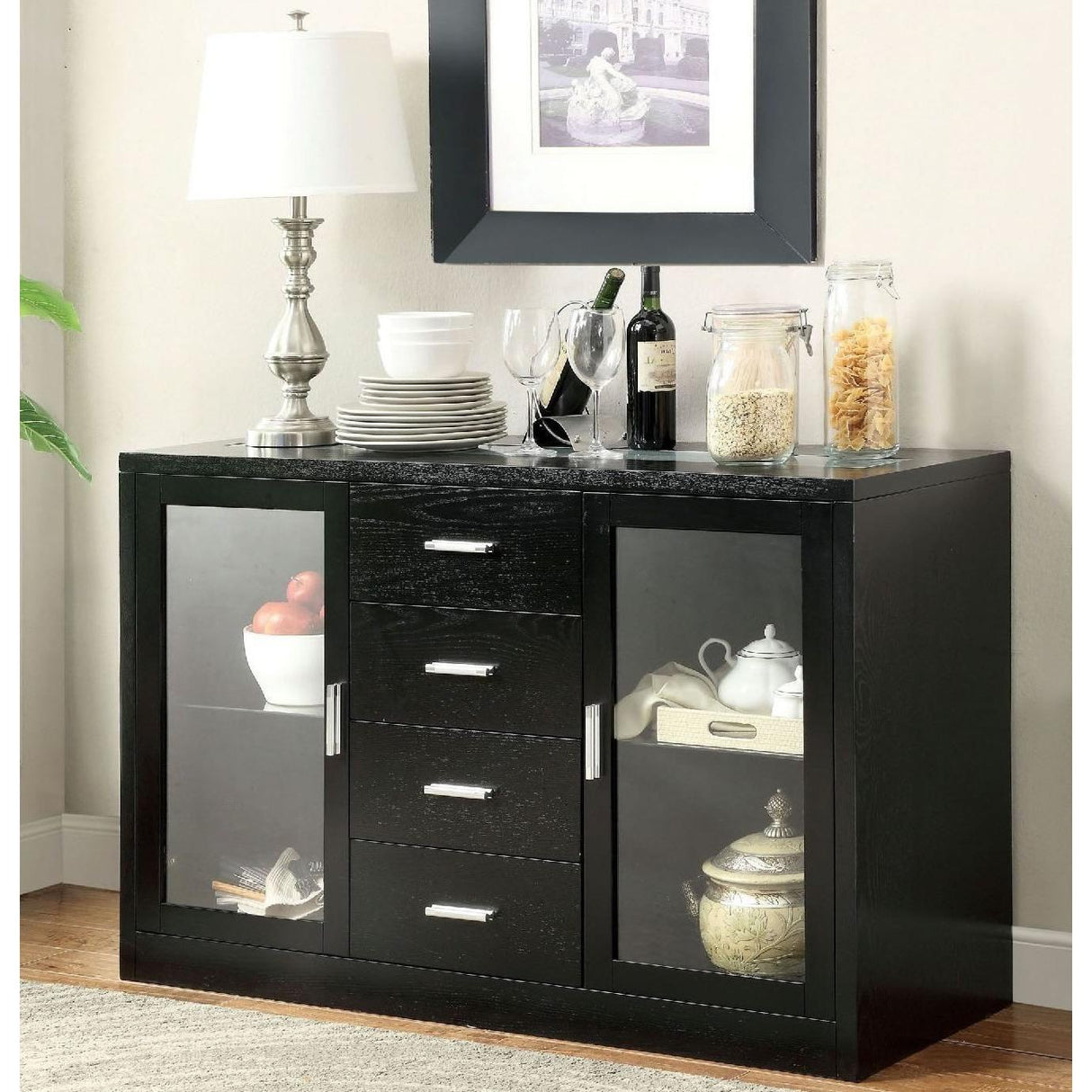 Furniture of America Luminar Server CM3559SV IMAGE 2