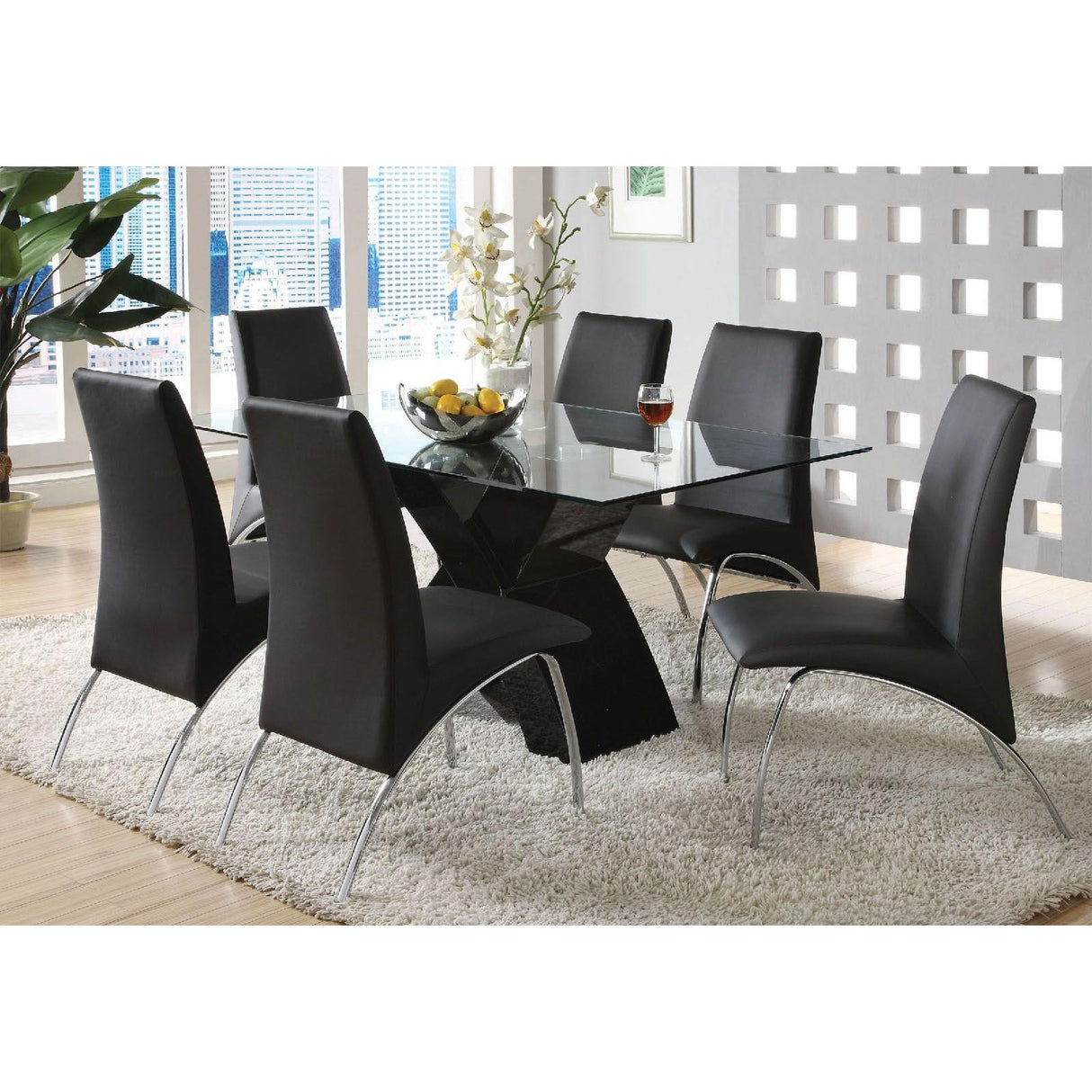 Furniture of America Wailoa CM8370BK-SC-2PK Side Chair IMAGE 5