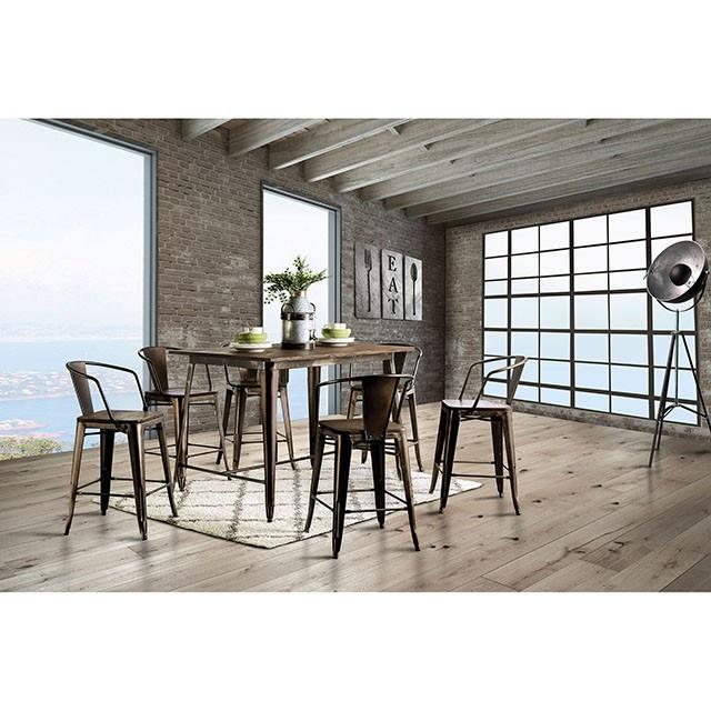 Furniture of America Cooper CM3529PT Counter Height Table IMAGE 2