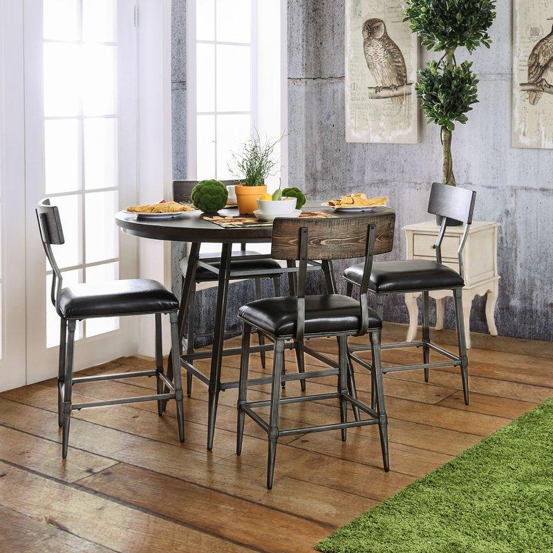 Furniture of America Mullane CM3370RPT Counter Height Table IMAGE 4