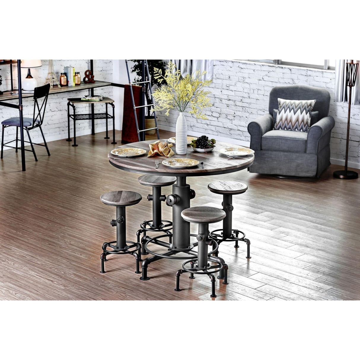 Furniture of America Foskey CM3367PT Counter Height Table IMAGE 6