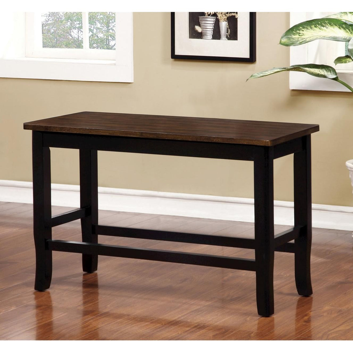 Furniture of America Dover Counter Height Bench CM3326BC-PBN IMAGE 3