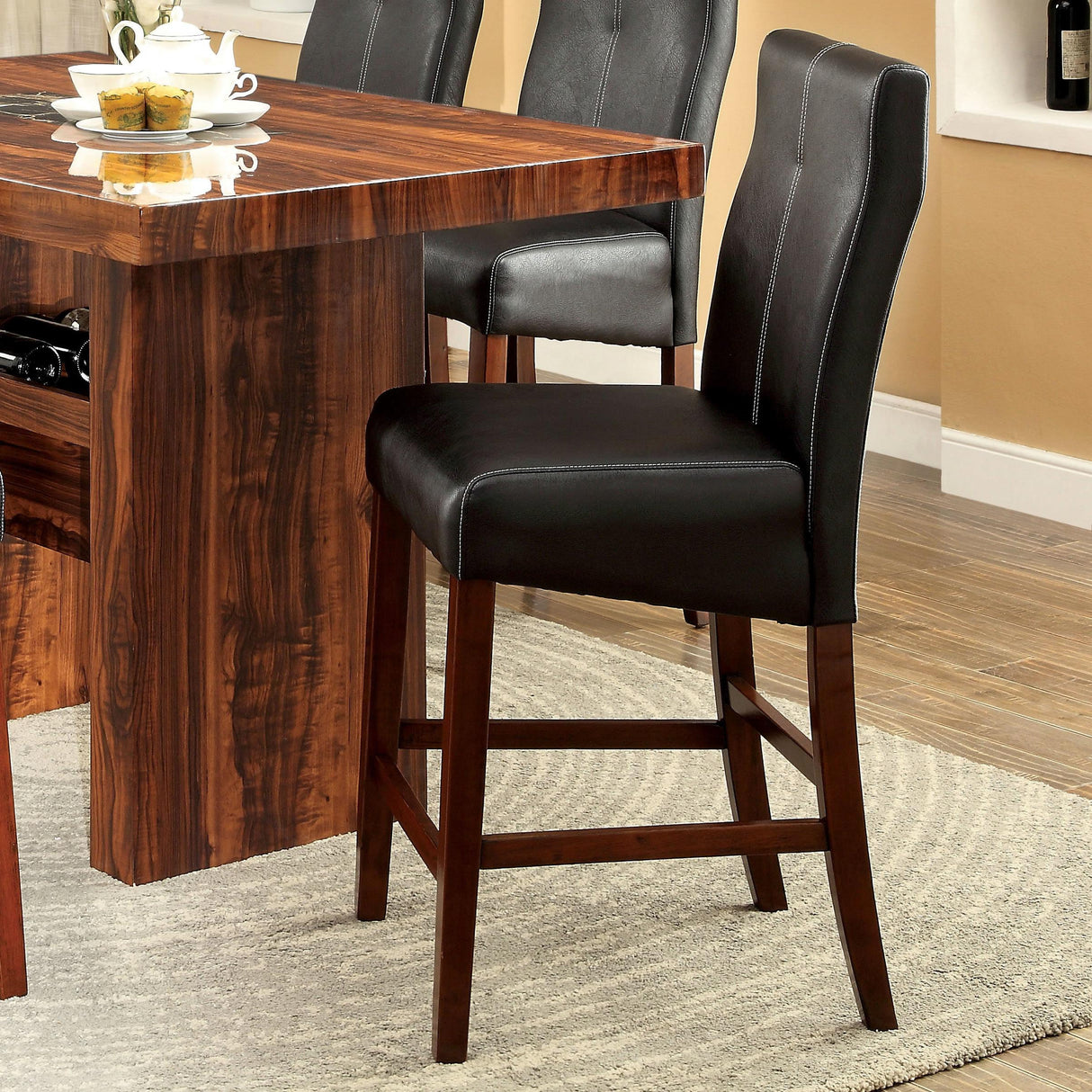 Furniture of America Bonneville CM3824PC-2PK Counter Height Chair IMAGE 3