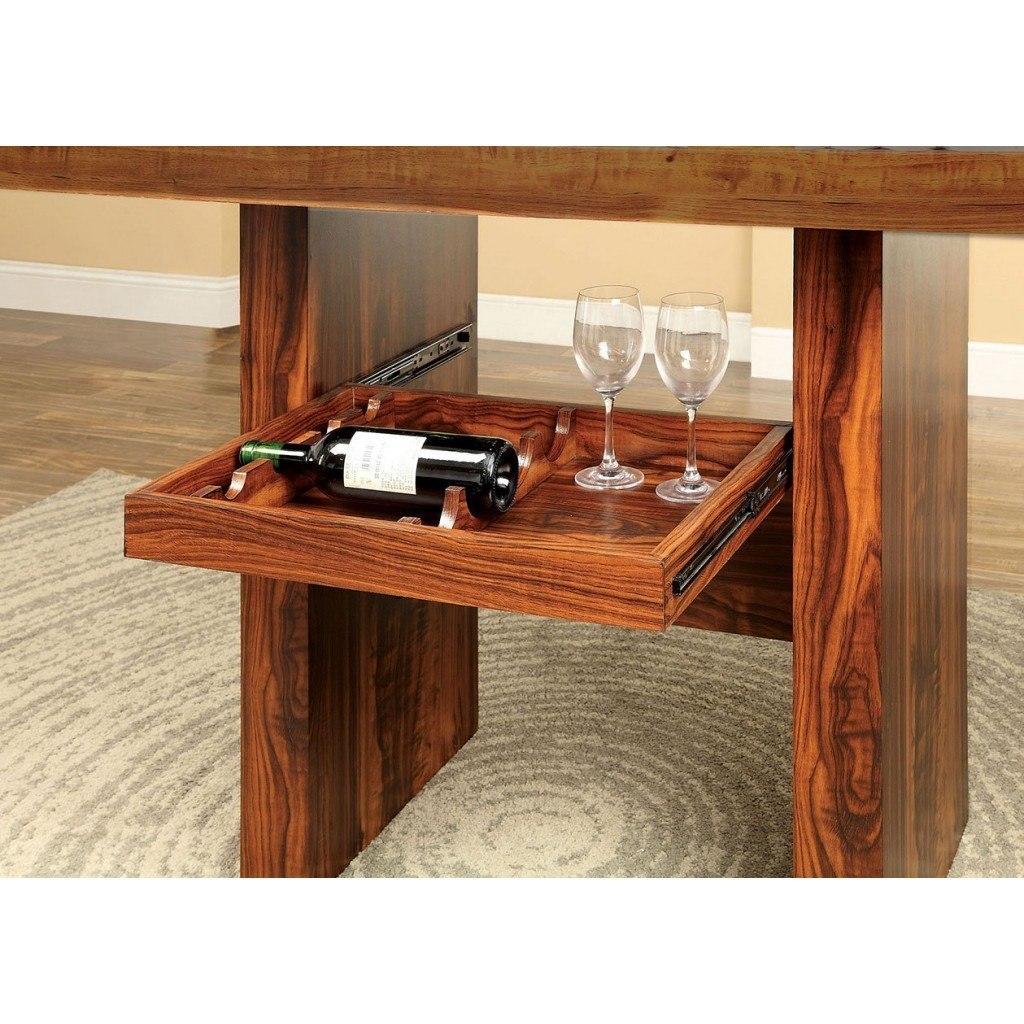 Furniture of America Bonneville II Counter Height Dining Table with Pedestal Base CM3824PT-TABLE IMAGE 5