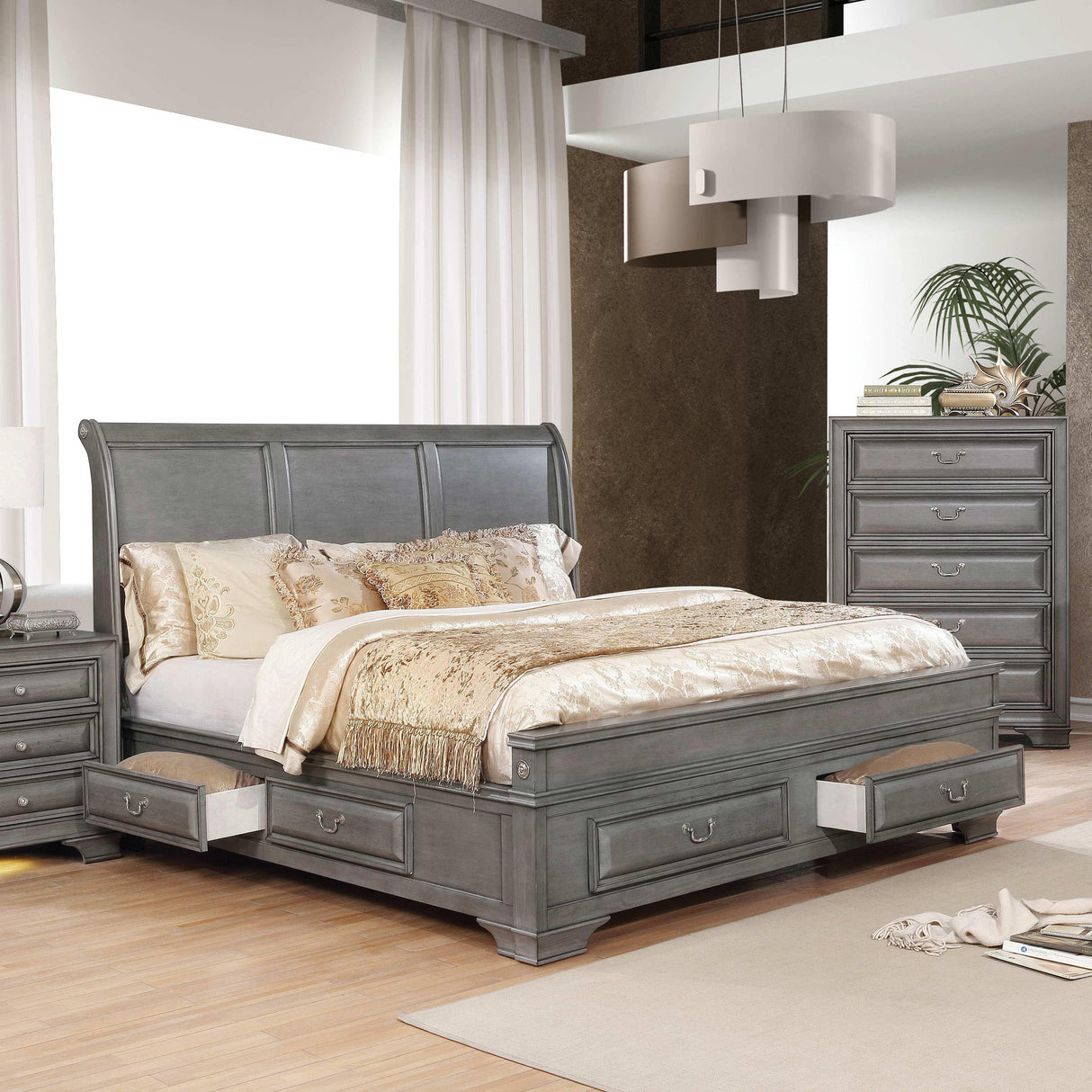 Furniture of America Brandt CM7302GY-Q Queen Bed IMAGE 2