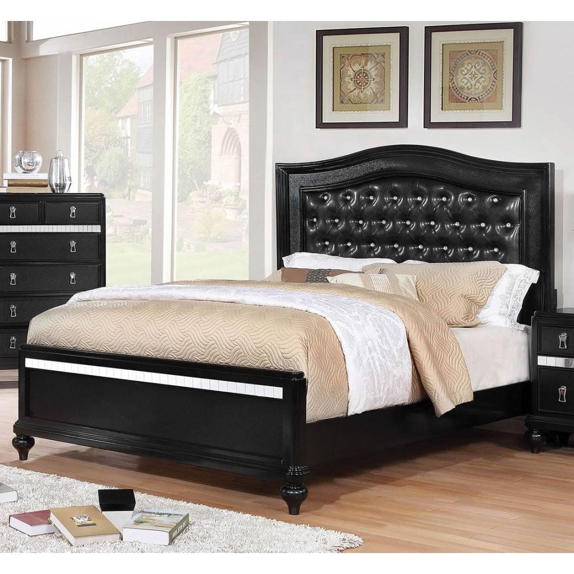 Furniture of America Ariston Queen Panel Bed CM7171BK-Q-BED IMAGE 2