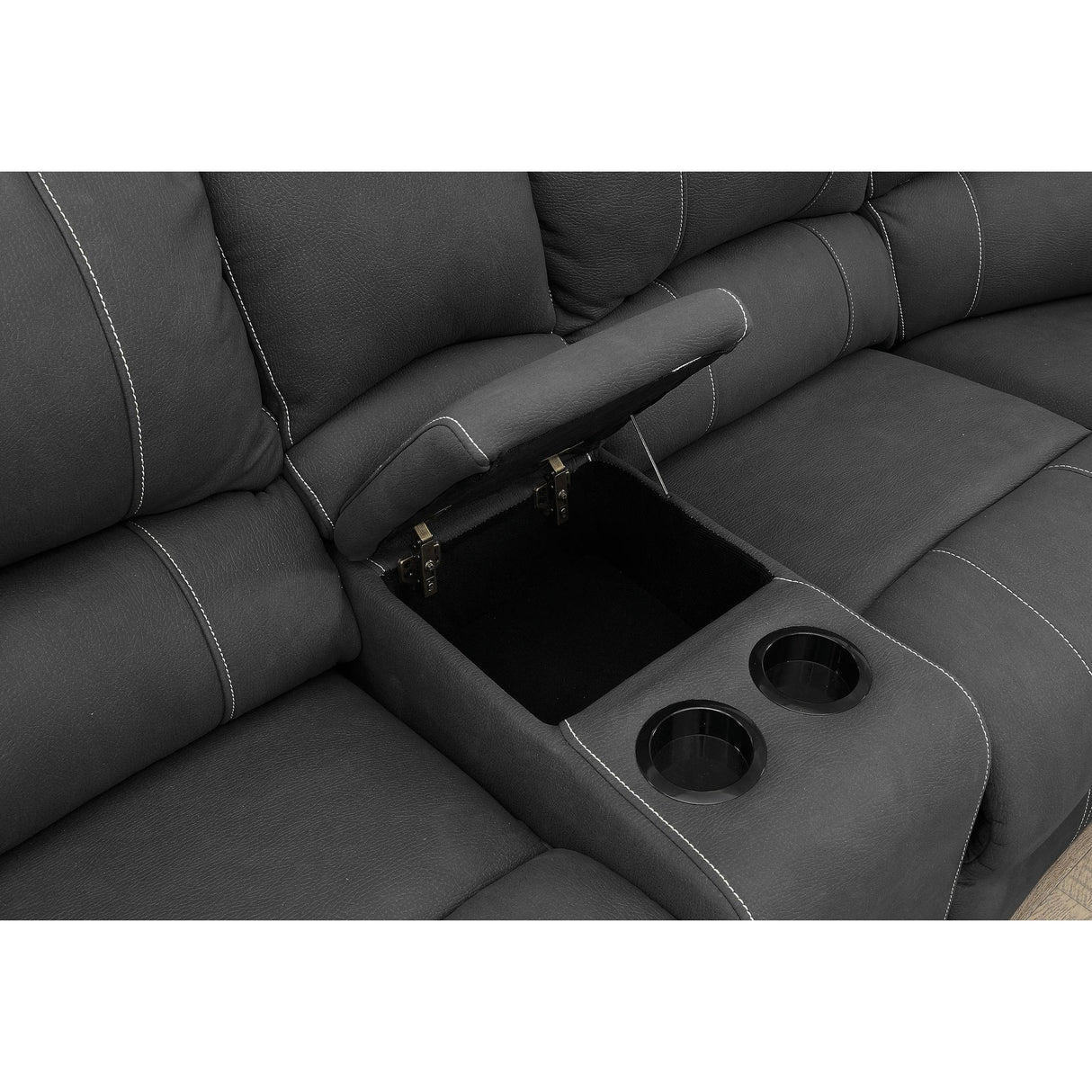 Furniture of America Monique Reclining Fabric 3 pc Sectional CM6519-SECT-CT-CH IMAGE 3