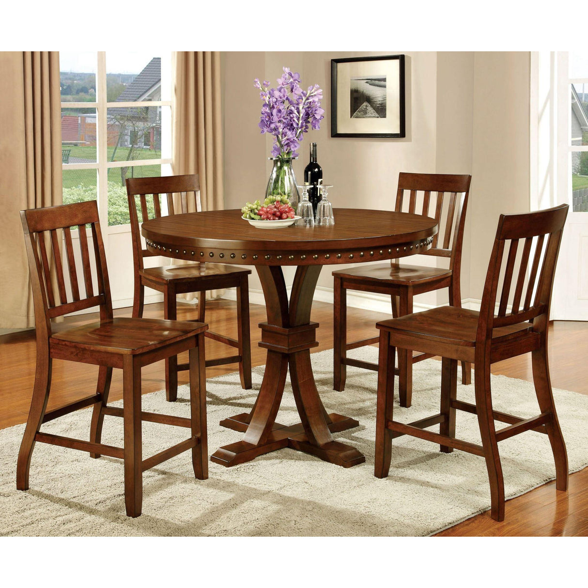 Furniture of America Foster II Counter Height Dining Chair CM3437PC-2PK IMAGE 5
