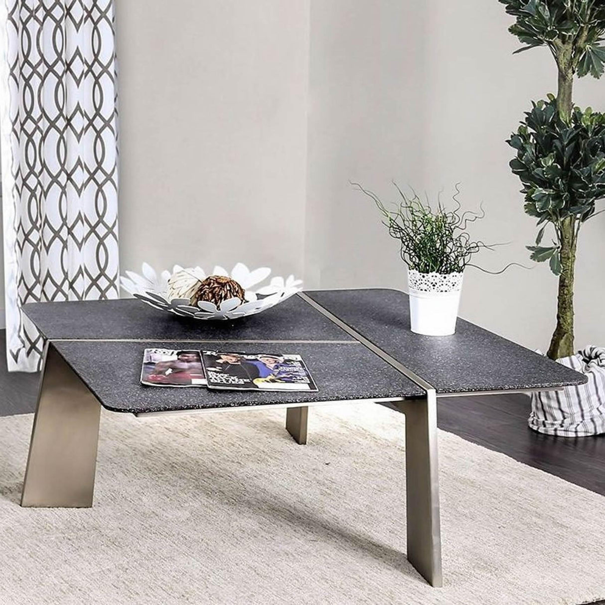 Furniture of America Shannon Coffee Table CM4616C-PK IMAGE 2