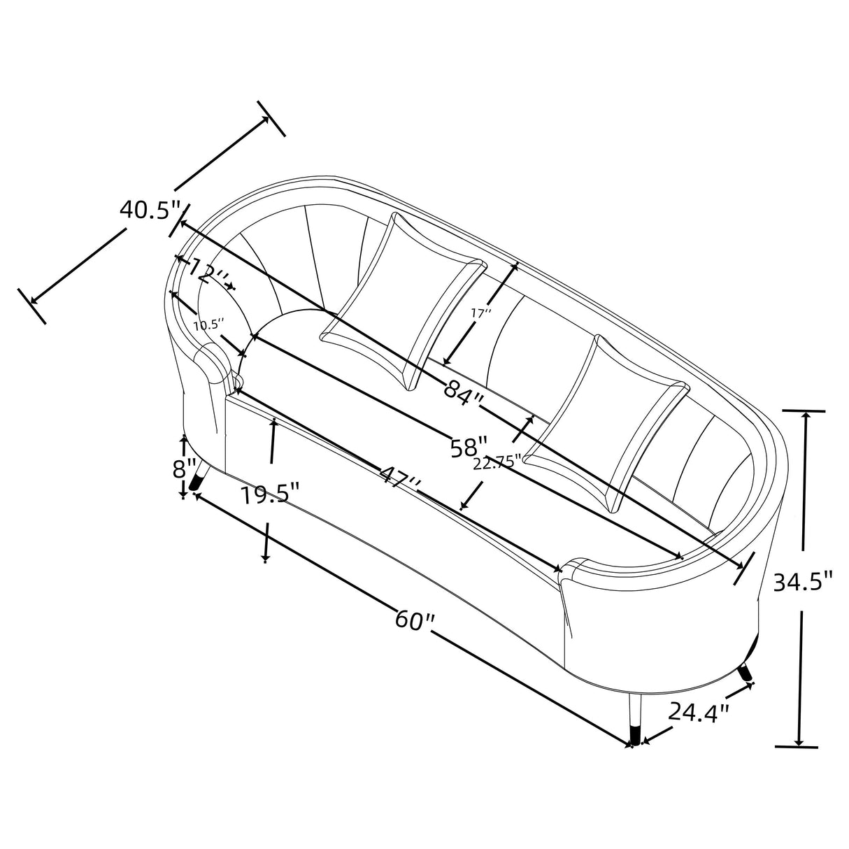 Ellorie Stationary Loveseat