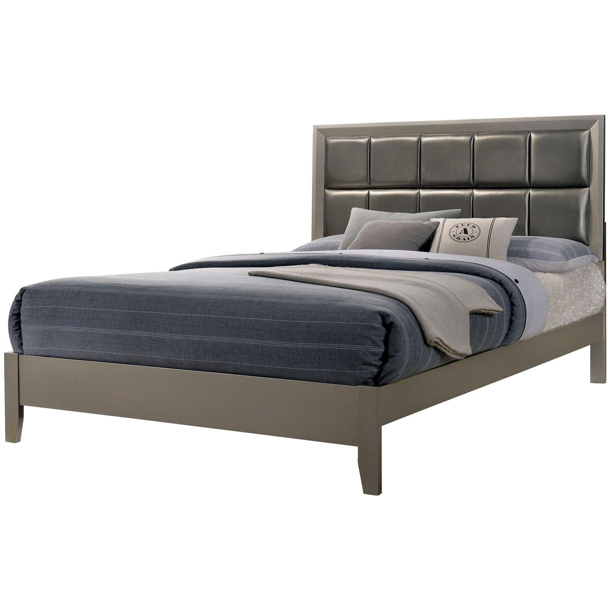 Furniture of America Blythe King Upholstered Panel Bed CM7869EK-BED IMAGE 1
