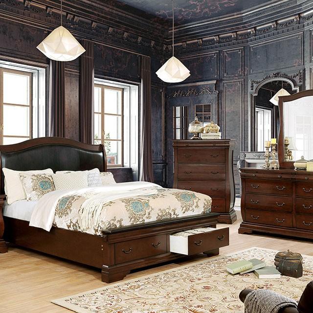 Furniture of America Merida King Platform Bed with Storage CM7504CH-EK-BED IMAGE 6