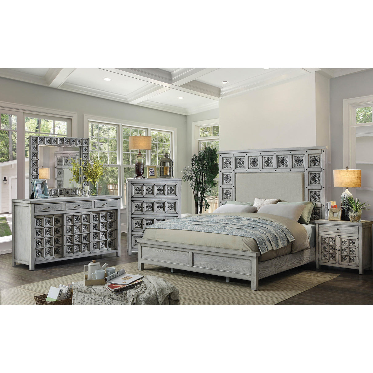 Furniture of America Pantaleon Queen Panel Bed CM7392Q-BED IMAGE 4