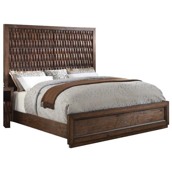 Furniture of America Eutropia King Panel Bed CM7394EK-BED IMAGE 1