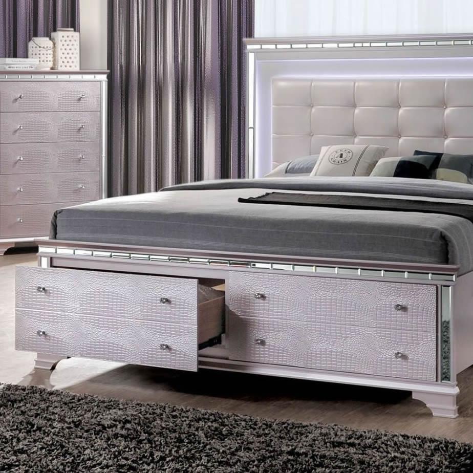 Furniture of America Claudette Queen Upholstered Panel Bed with Storage CM7972Q-BED IMAGE 5