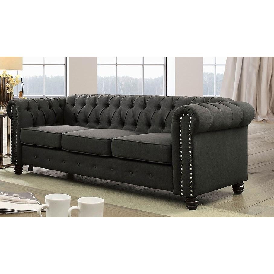 Furniture of America Winifred CM6342GY-SF-PK Sofa IMAGE 2