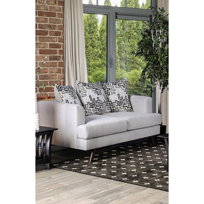 Furniture of America Blaenavon Stationary Fabric Loveseat SM8826-LV IMAGE 2
