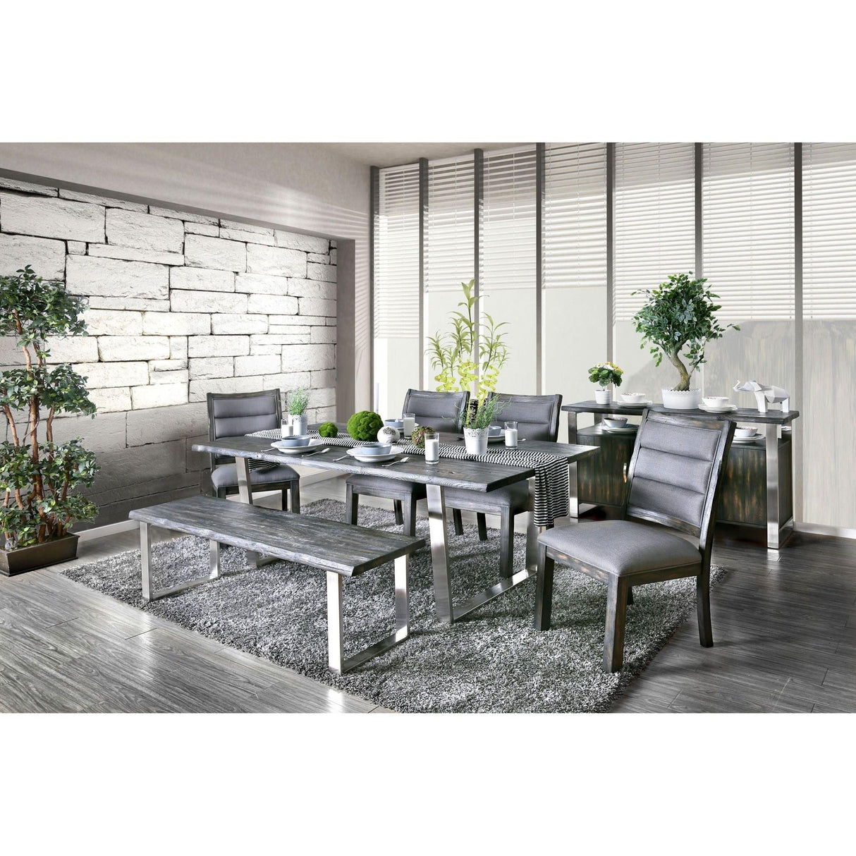 Furniture of America Mandy CM3451GY-SC-2PK Side Chair IMAGE 4
