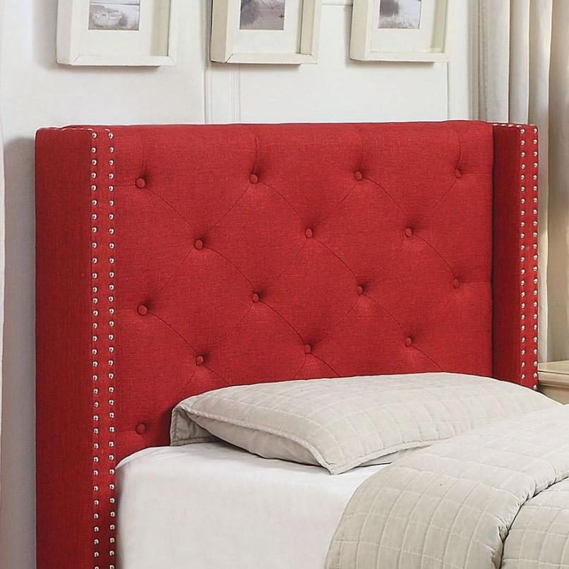 Furniture of America Anabelle Twin Upholstered Panel Bed CM7677RD-T-BED IMAGE 3
