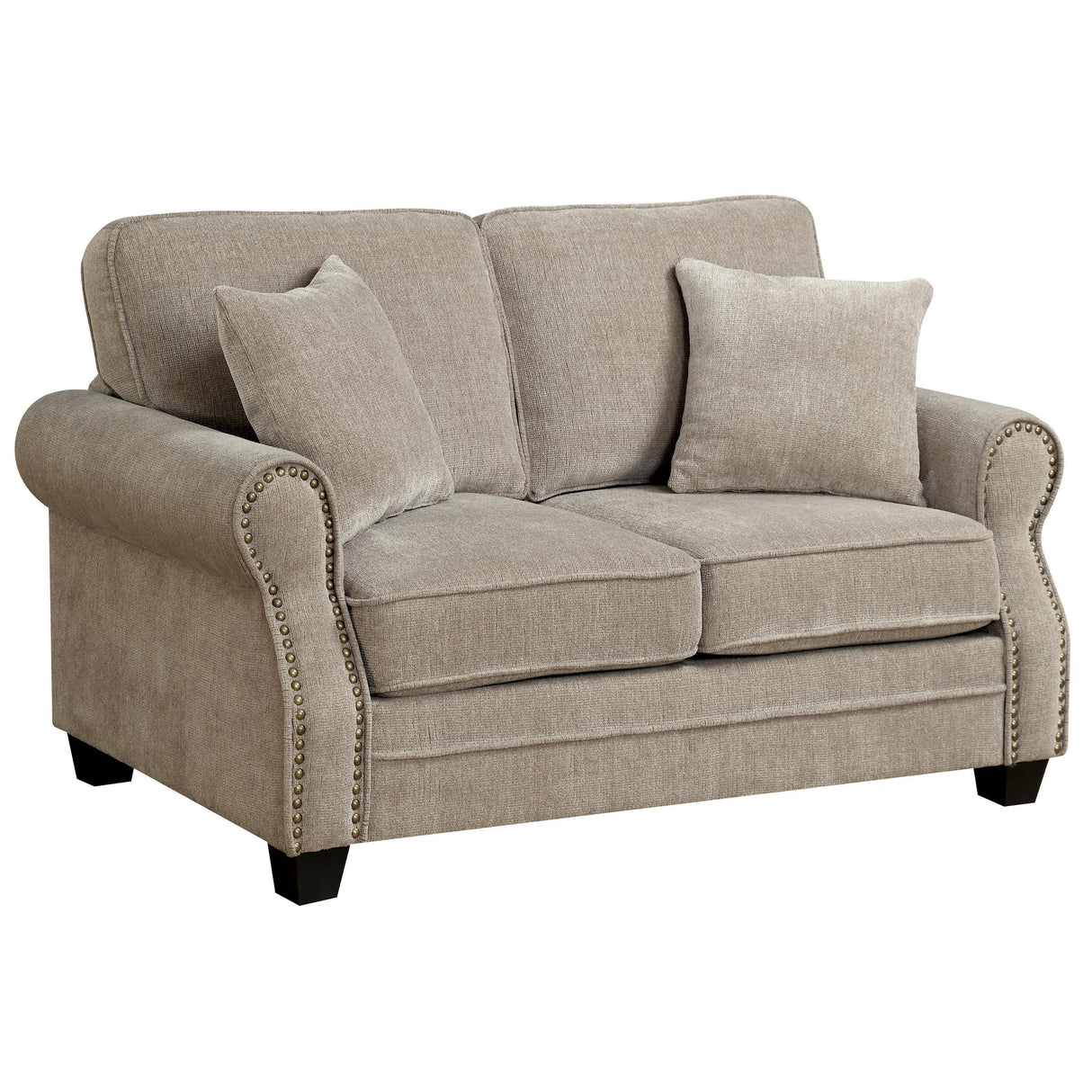 Furniture of America Lynne Stationary Fabric Loveseat CM6818-LV IMAGE 1