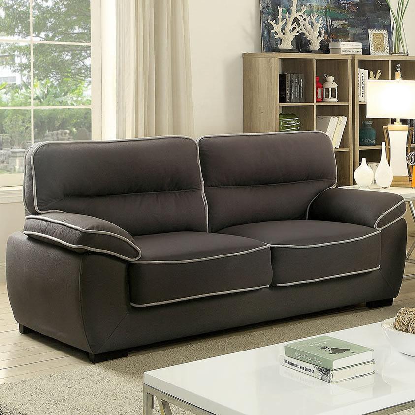 Furniture of America Elly Stationary Fabric Sofa CM6504-SF IMAGE 1