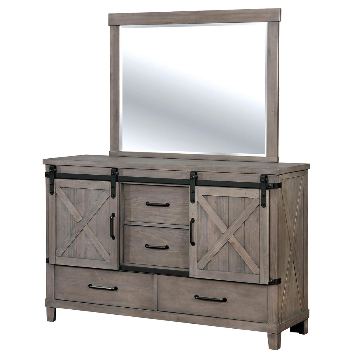 Furniture of America Bianca 4-Drawer Dresser CM7734GY-D IMAGE 2