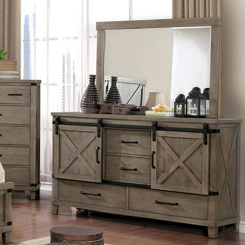 Furniture of America Bianca 4-Drawer Dresser CM7734GY-D IMAGE 3