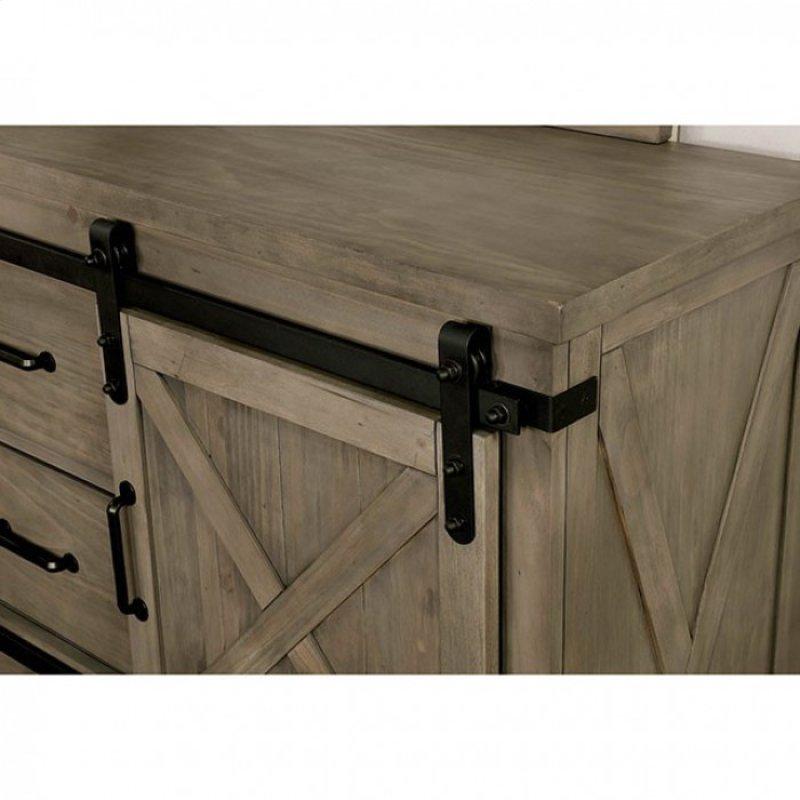 Furniture of America Bianca 4-Drawer Dresser CM7734GY-D IMAGE 4