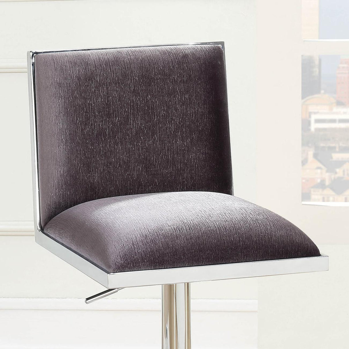 Furniture of America Orjan Adjustable Height Stool CM-BR6462GY IMAGE 3