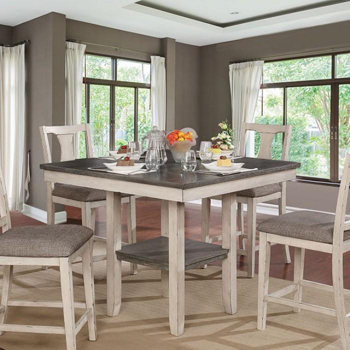Furniture of America Ann CM3752PT-5PK Counter Height Table Set IMAGE 2