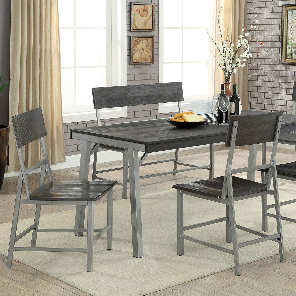 Furniture of America Nunez Counter Height Dining Bench CM3921BN IMAGE 3
