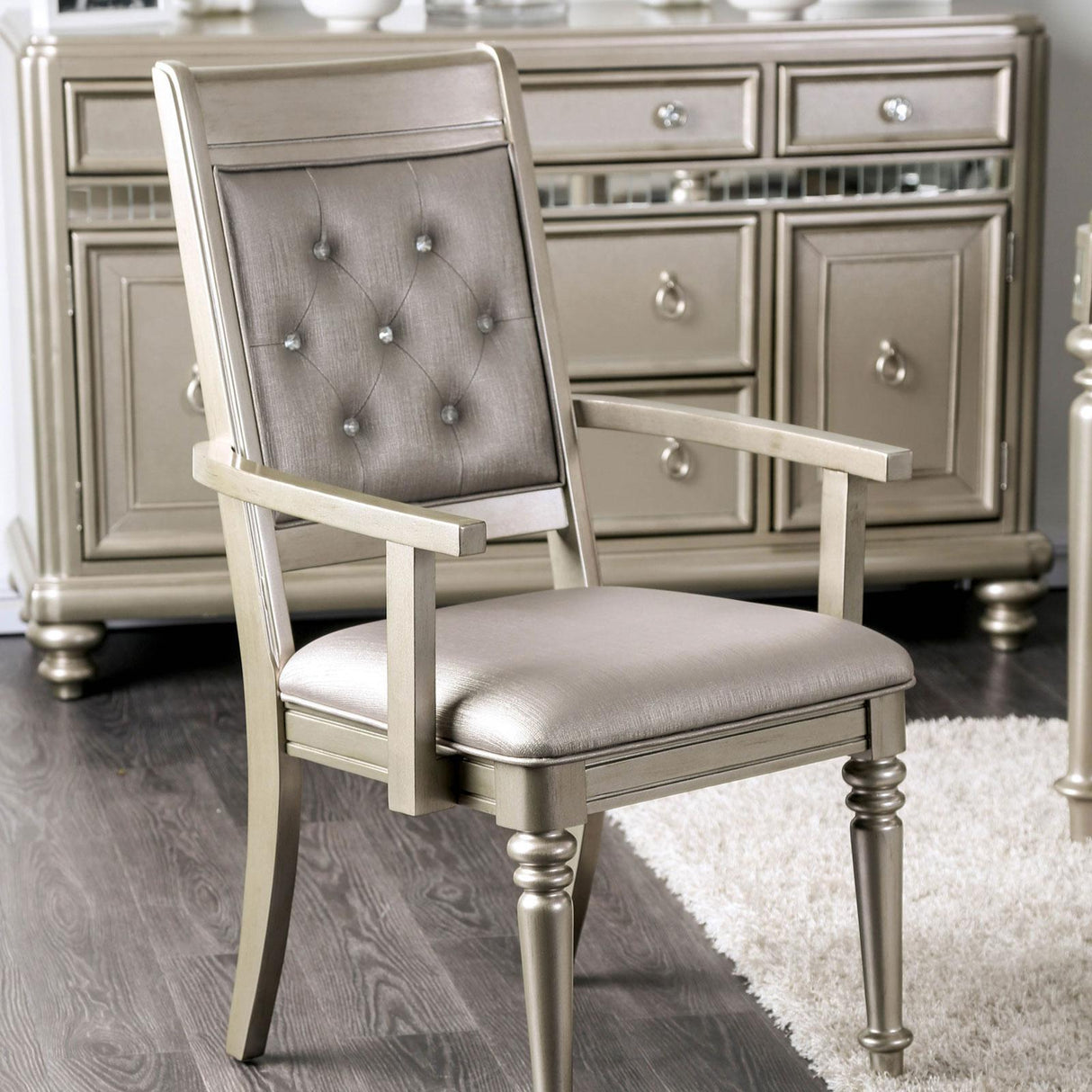 Furniture of America Xandra Arm Chair CM3239AC-2PK IMAGE 2