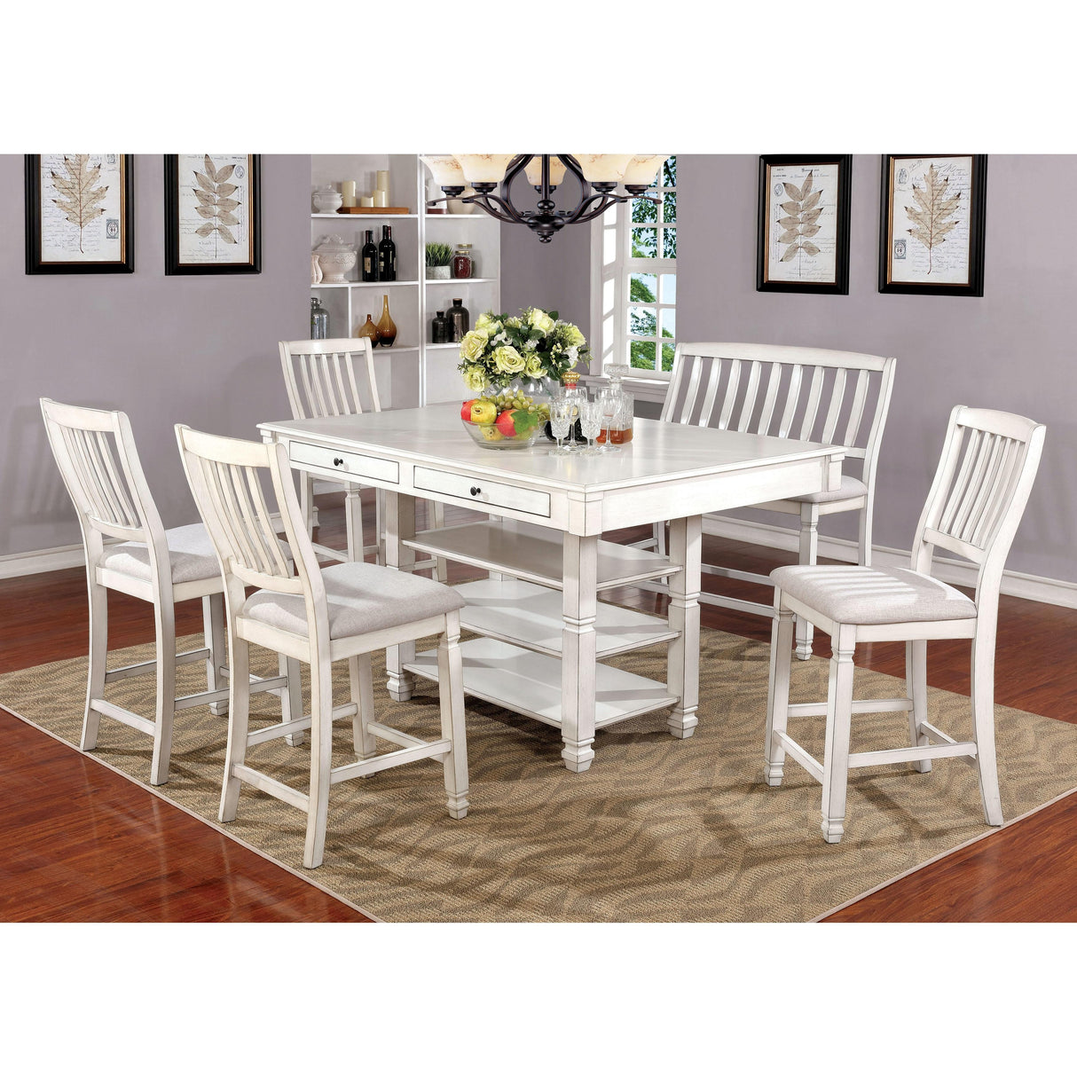 Furniture of America Kaliyah CM3194PC-2PK Counter Height Chair IMAGE 3