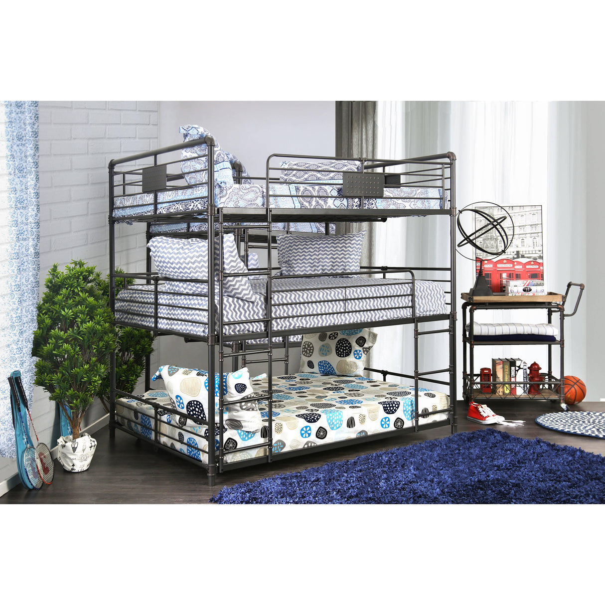 Furniture of America Olga CM-BK912F Full/Full/Full Bunk Bed IMAGE 2